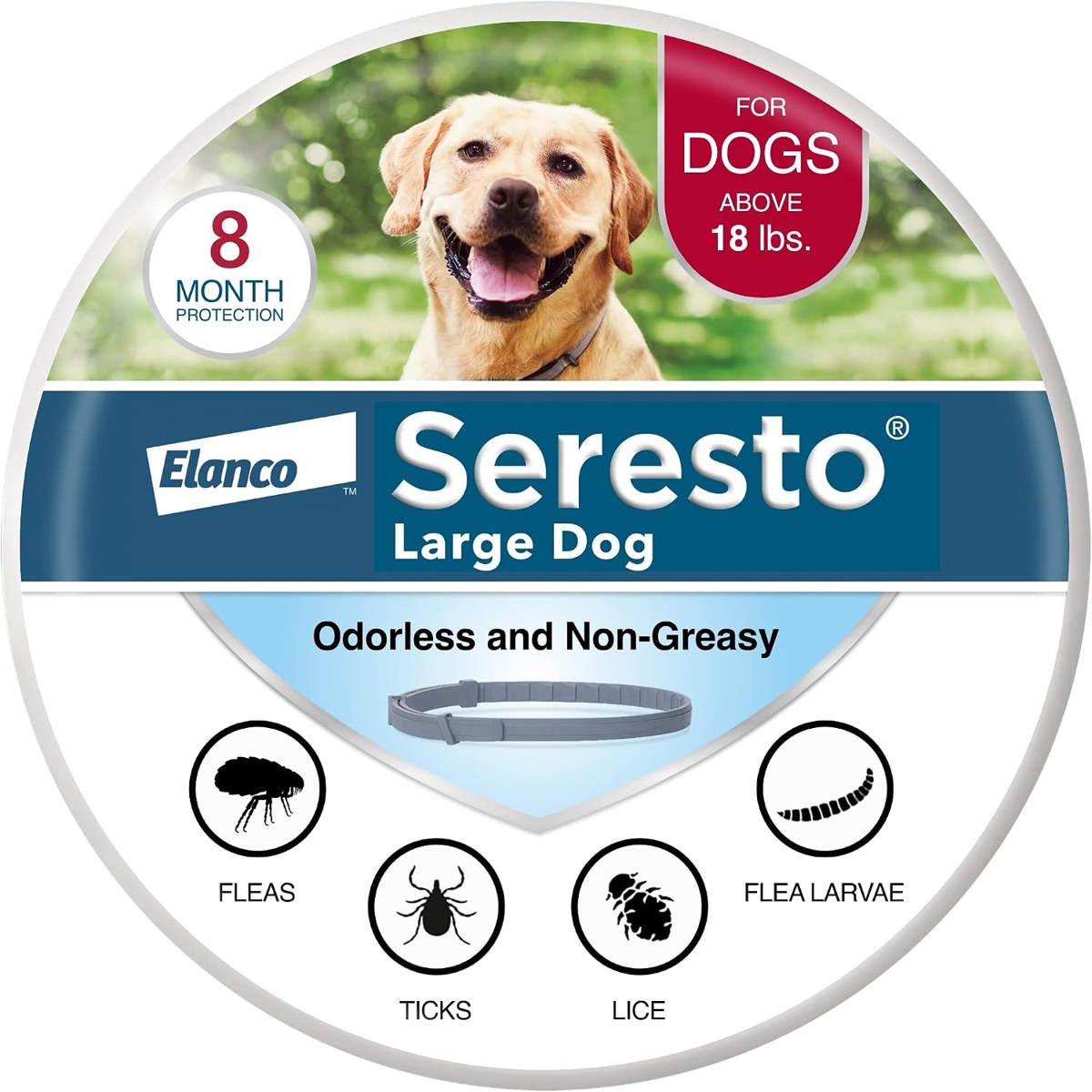 Seresto collar for large dogs over 18 lbs