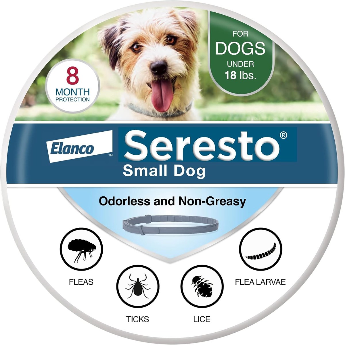 Seresto Flea & Tick Collar for Small Dogs Under 18 lbs